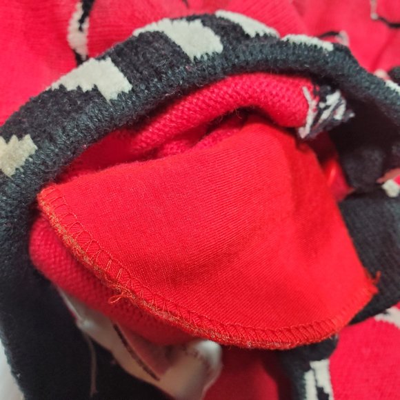 VTG 90s Janes Closet Knit Cardigan Sweater Embellished Purse Shopping Zebra Heel - Picture 7 of 8